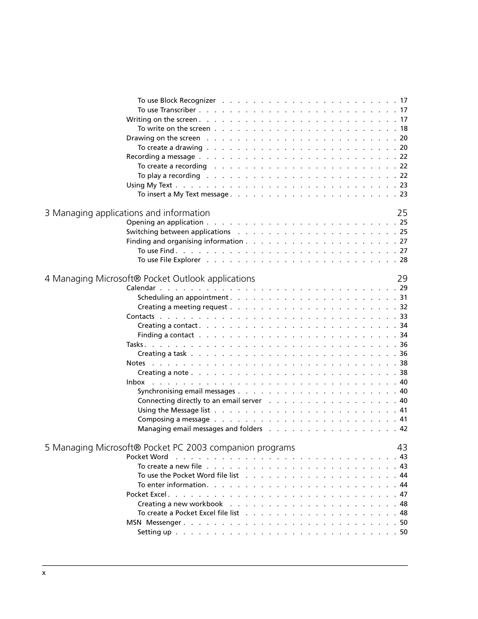 3 managing applications and information 25 | Acer N10 User Manual | Page 10 / 120