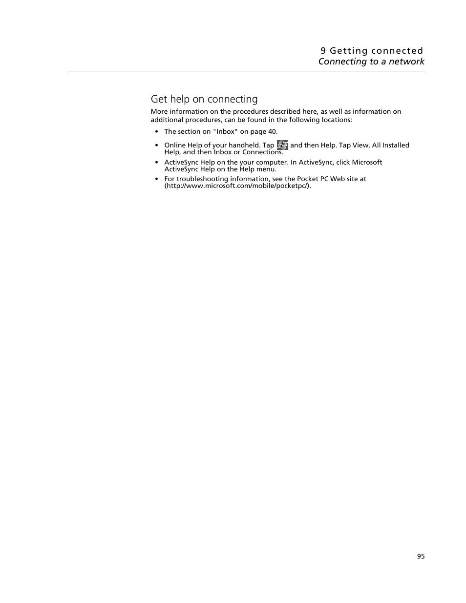 Get help on connecting | Acer N10 User Manual | Page 107 / 120