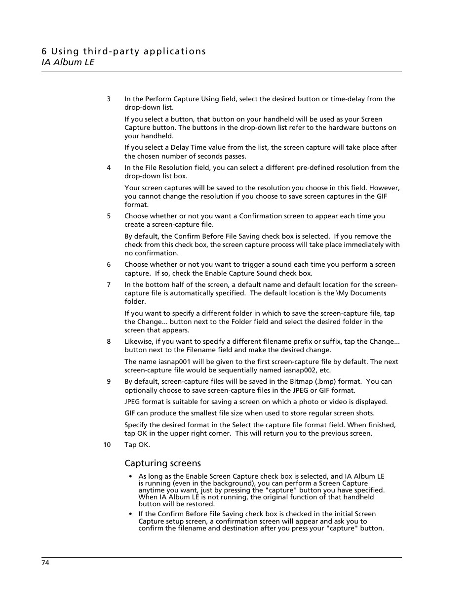 Capturing screens | Acer N10 User Manual | Page 86 / 120