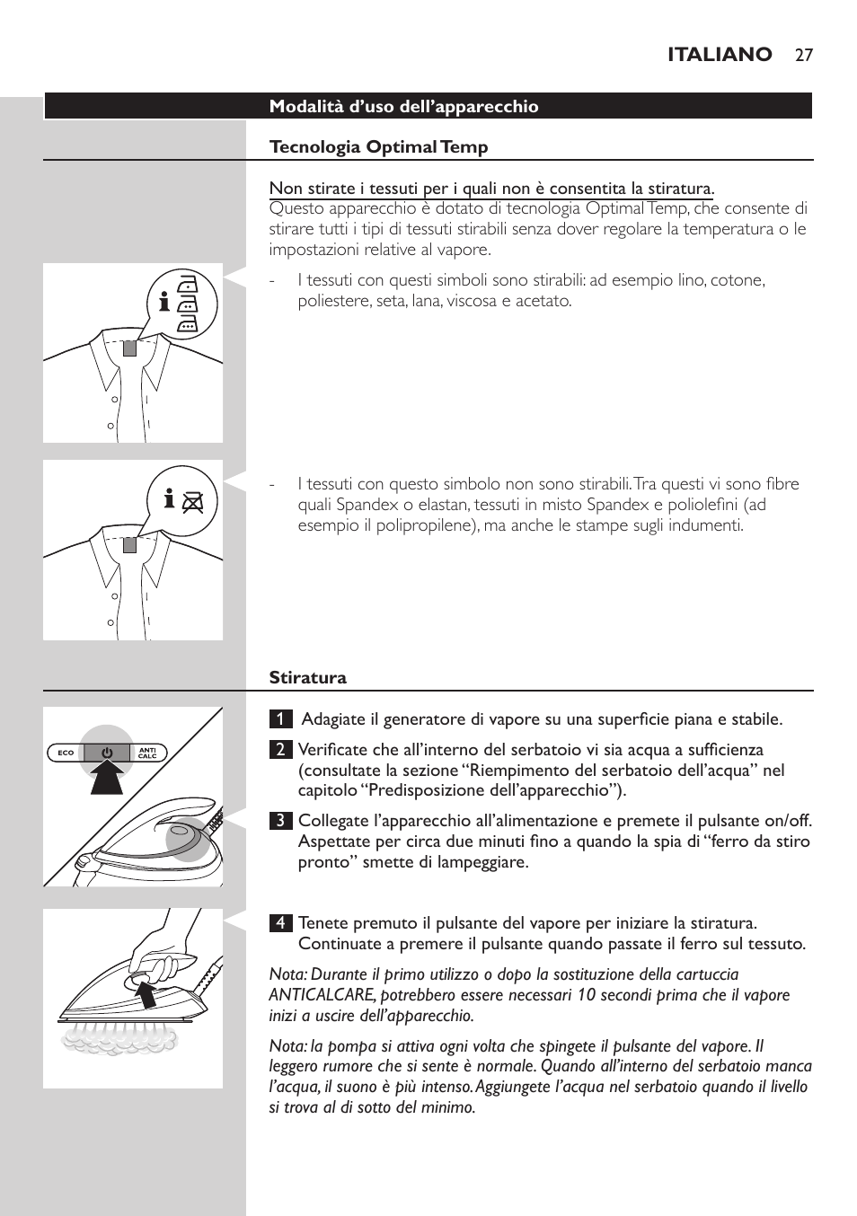 Philips PerfectCare Pure Centrale vapeur User Manual | Page 27 / 54