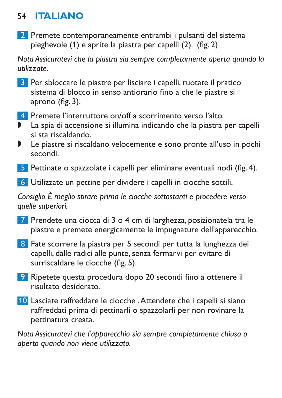 Philips SalonStraight Want2Move Lisseur User Manual | Page 54 / 92