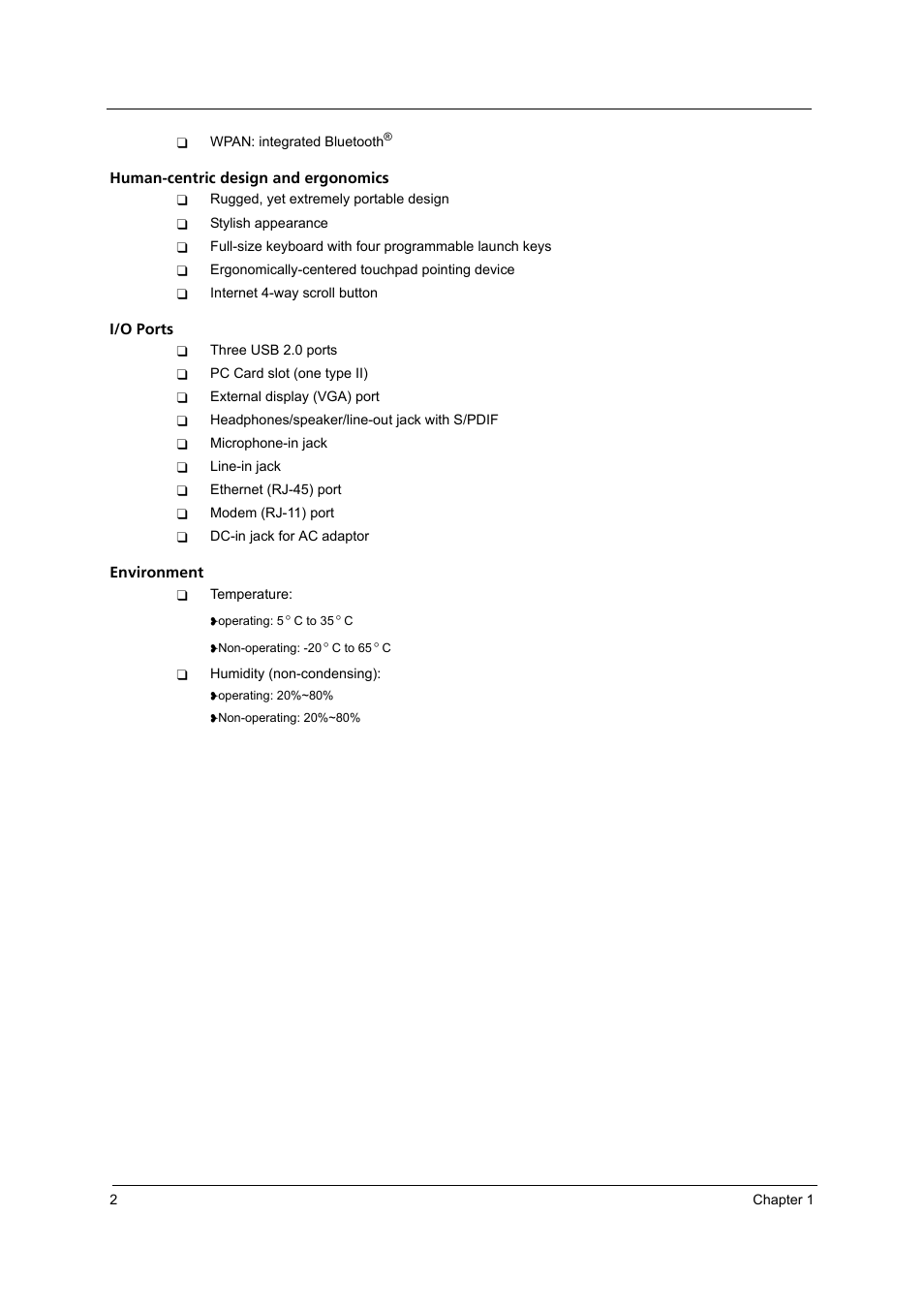 Acer 2420 User Manual | Page 10 / 108