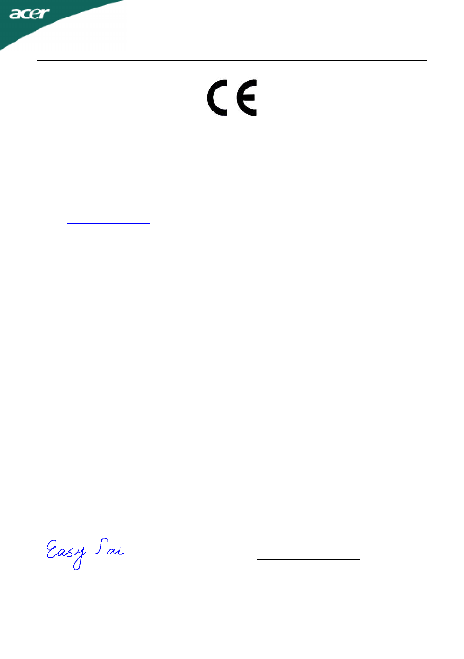 Declaration of conformity | Acer ADEZ User Manual | Page 23 / 24