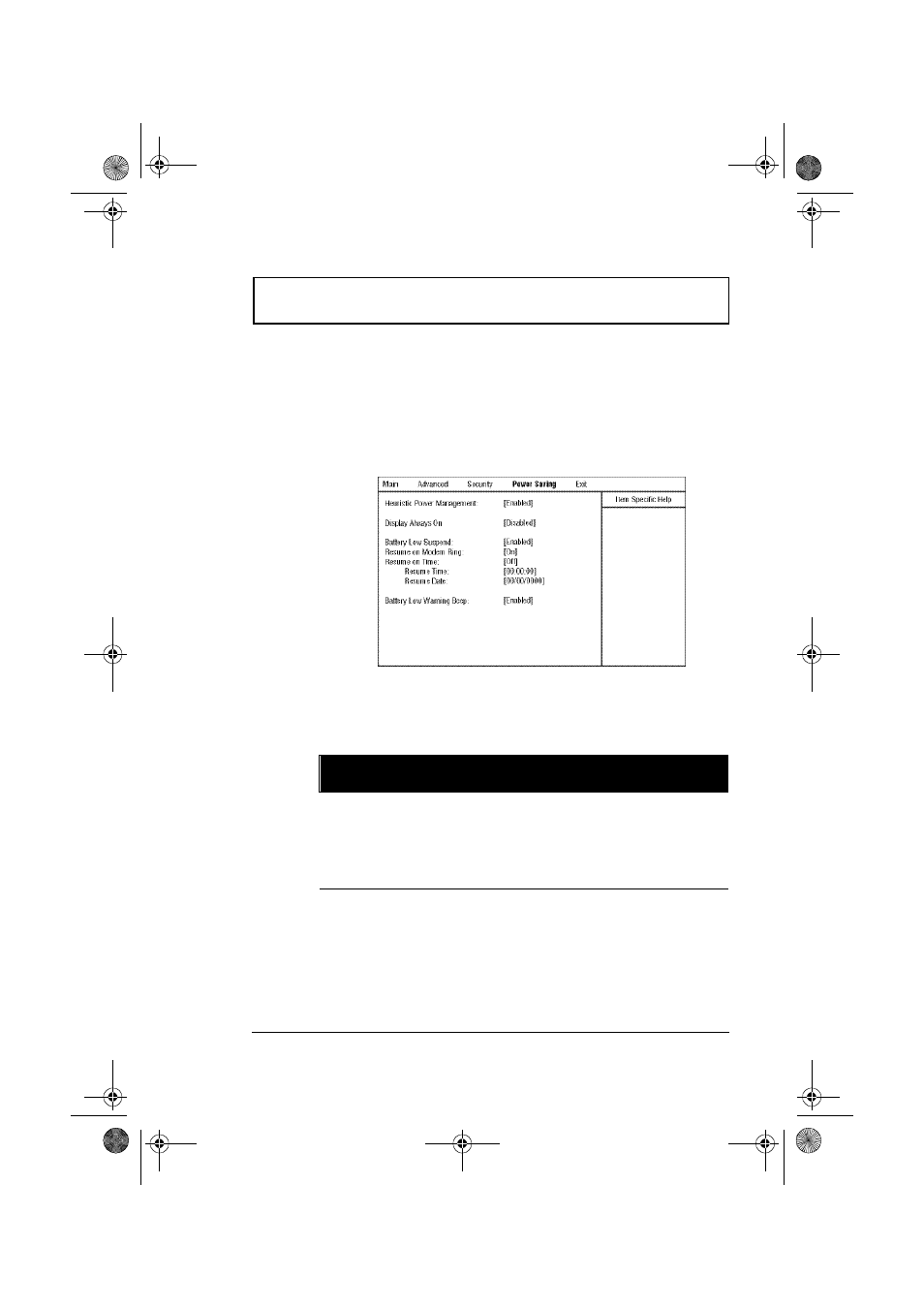 Setup utility, Power saving | Acer 310 User Manual | Page 111 / 130