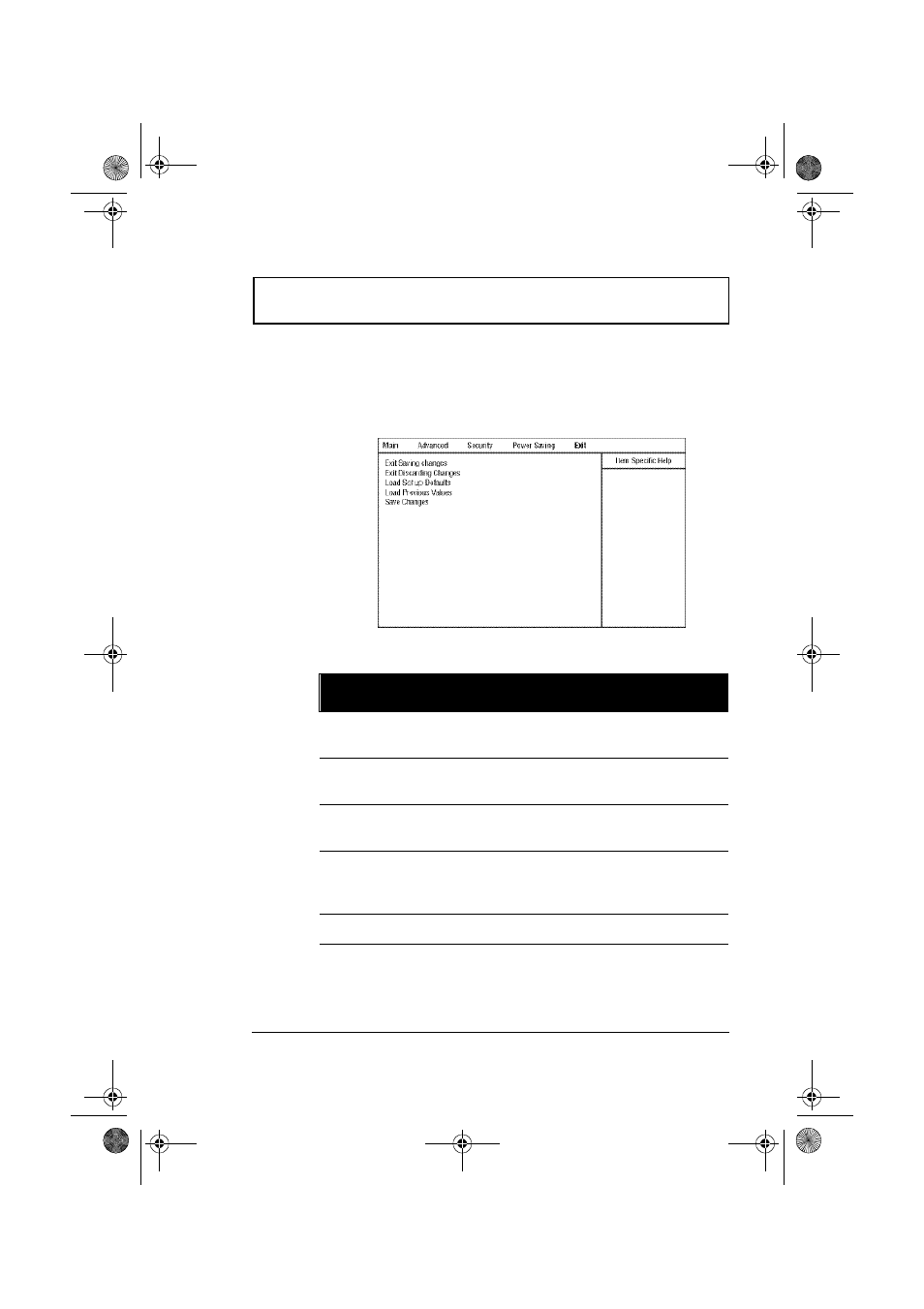 Setup utility, Exit | Acer 310 User Manual | Page 113 / 130