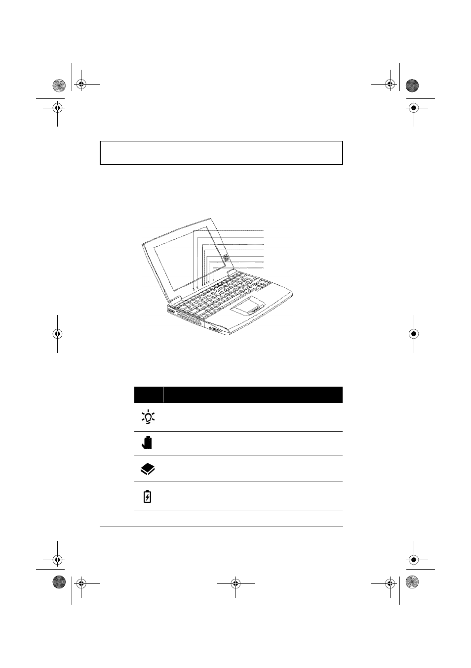 Indicators and microphone | Acer 310 User Manual | Page 26 / 130