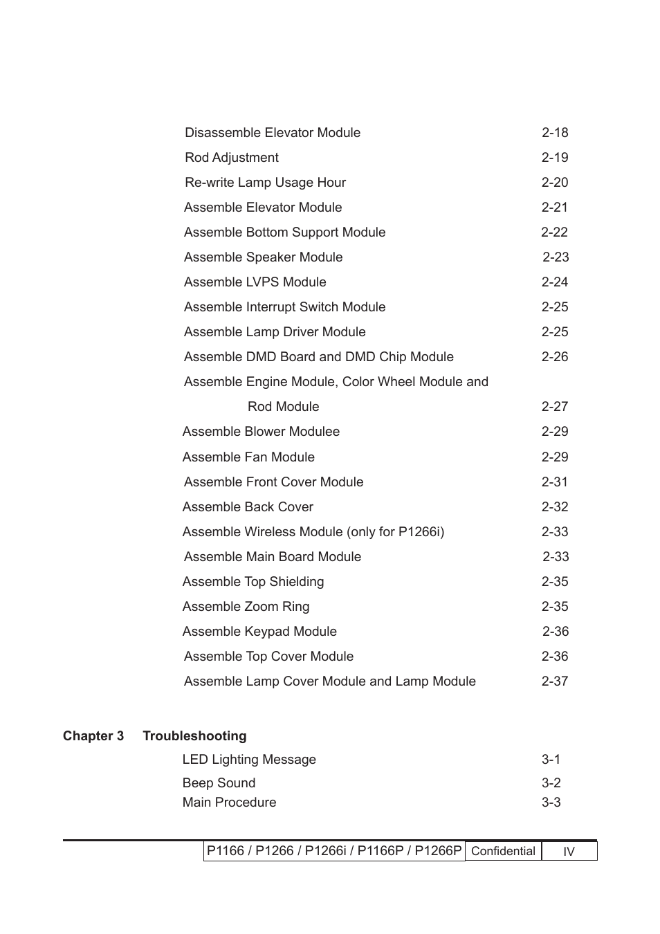 Acer P1166 User Manual | Page 5 / 126