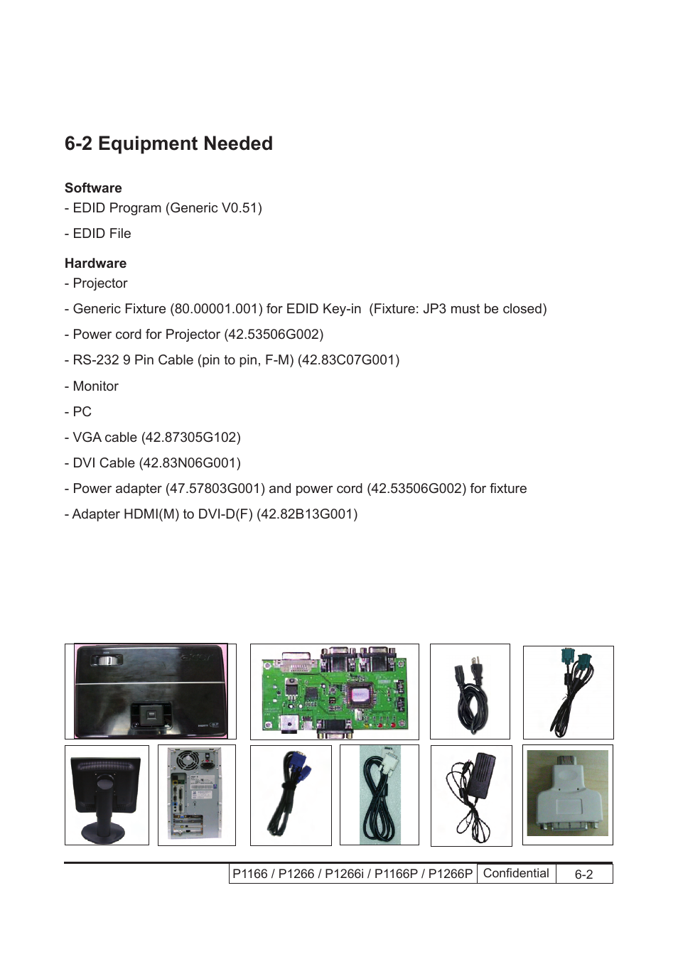 2 equipment needed | Acer P1166 User Manual | Page 92 / 126