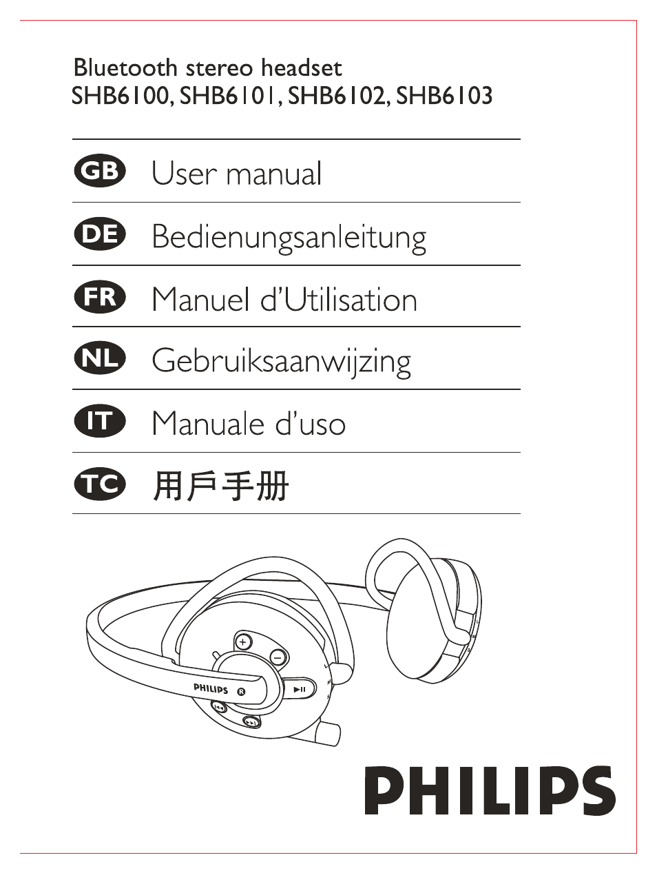 Philips Casque stéréo Bluetooth User Manual | 117 pages