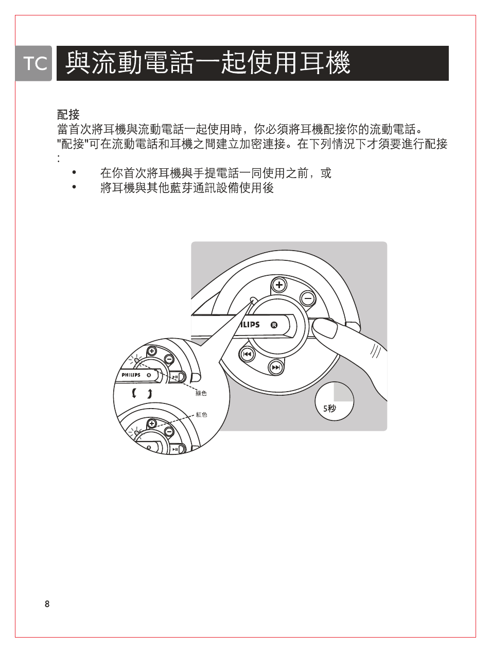 Philips Casque stéréo Bluetooth User Manual | Page 105 / 117