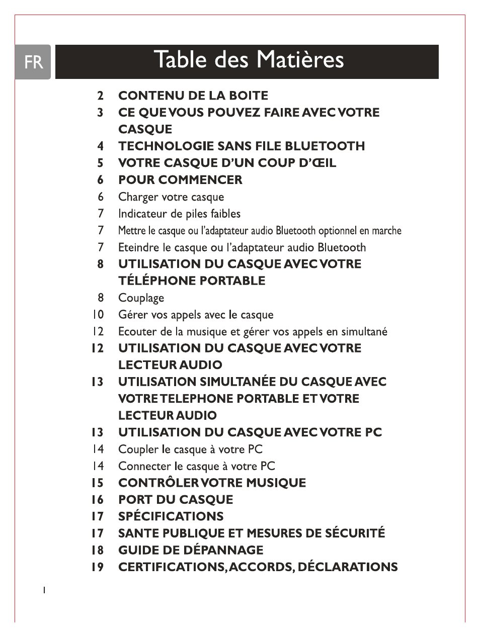Philips Casque stéréo Bluetooth User Manual | Page 41 / 117