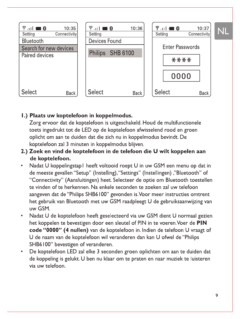 F . l l l i, Y.iil i | Philips Casque stéréo Bluetooth User Manual | Page 68 / 117