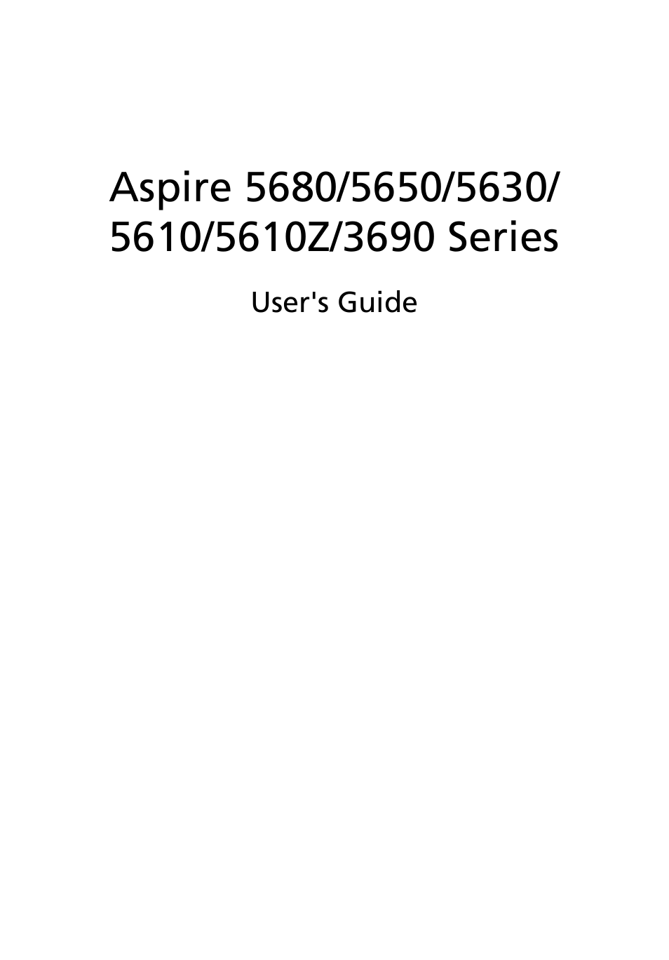 Acer 5610Z User Manual | 123 pages