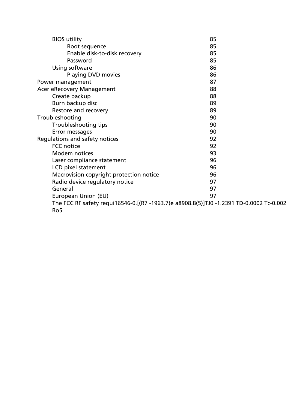 Acer 5610Z User Manual | Page 18 / 123