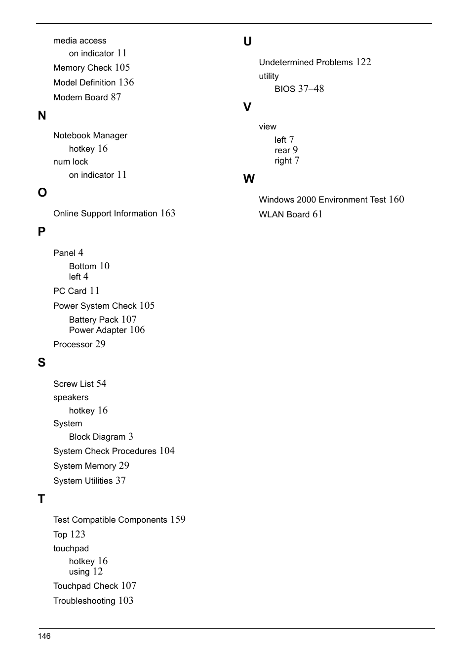 Acer 5330 User Manual | Page 152 / 152