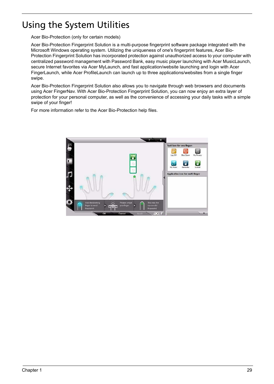 Using the system utilities | Acer 5330 User Manual | Page 35 / 152