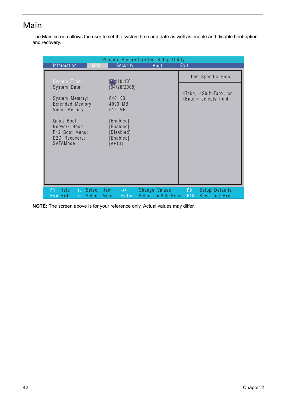 Main | Acer 5330 User Manual | Page 48 / 152