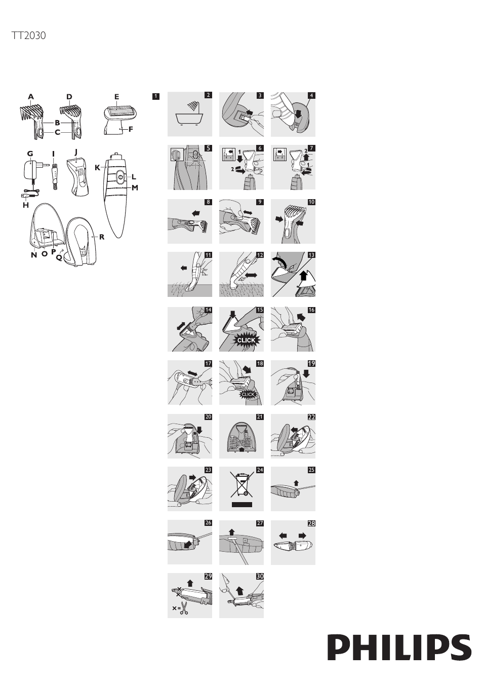 Philips BODYGROOM Series 5000 Tondeuse corps User Manual | 9 pages