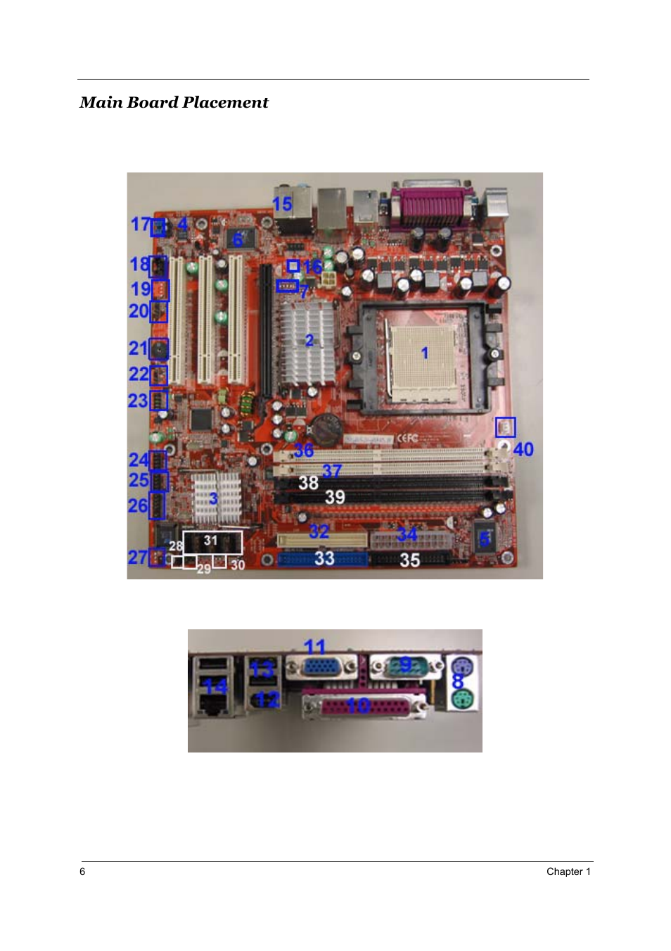 Main board placement | Acer Aspire T160 User Manual | Page 15 / 164