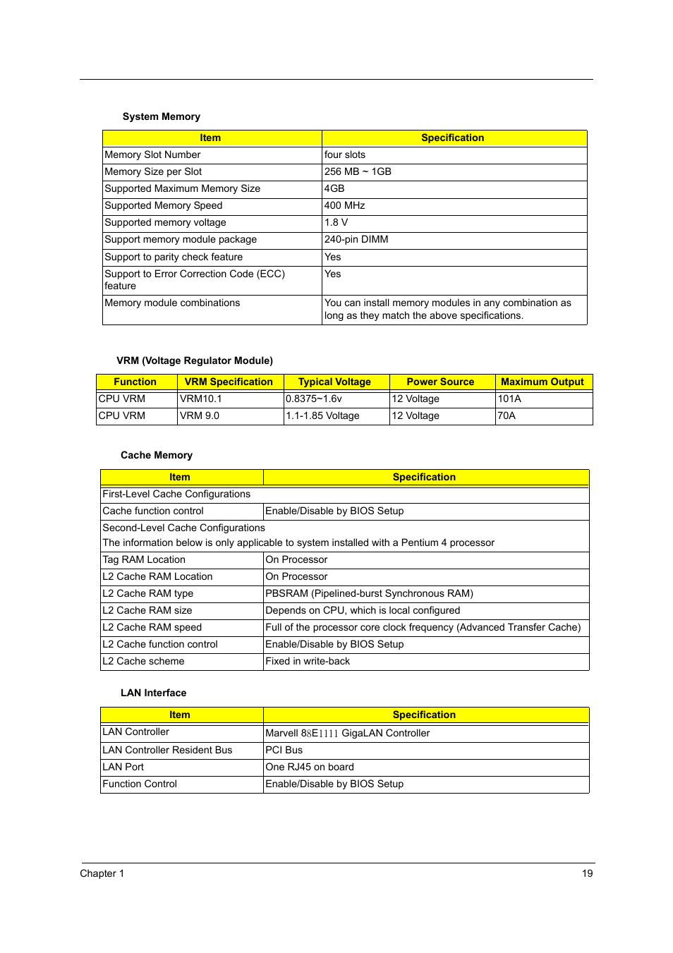 Acer Aspire T160 User Manual | Page 28 / 164