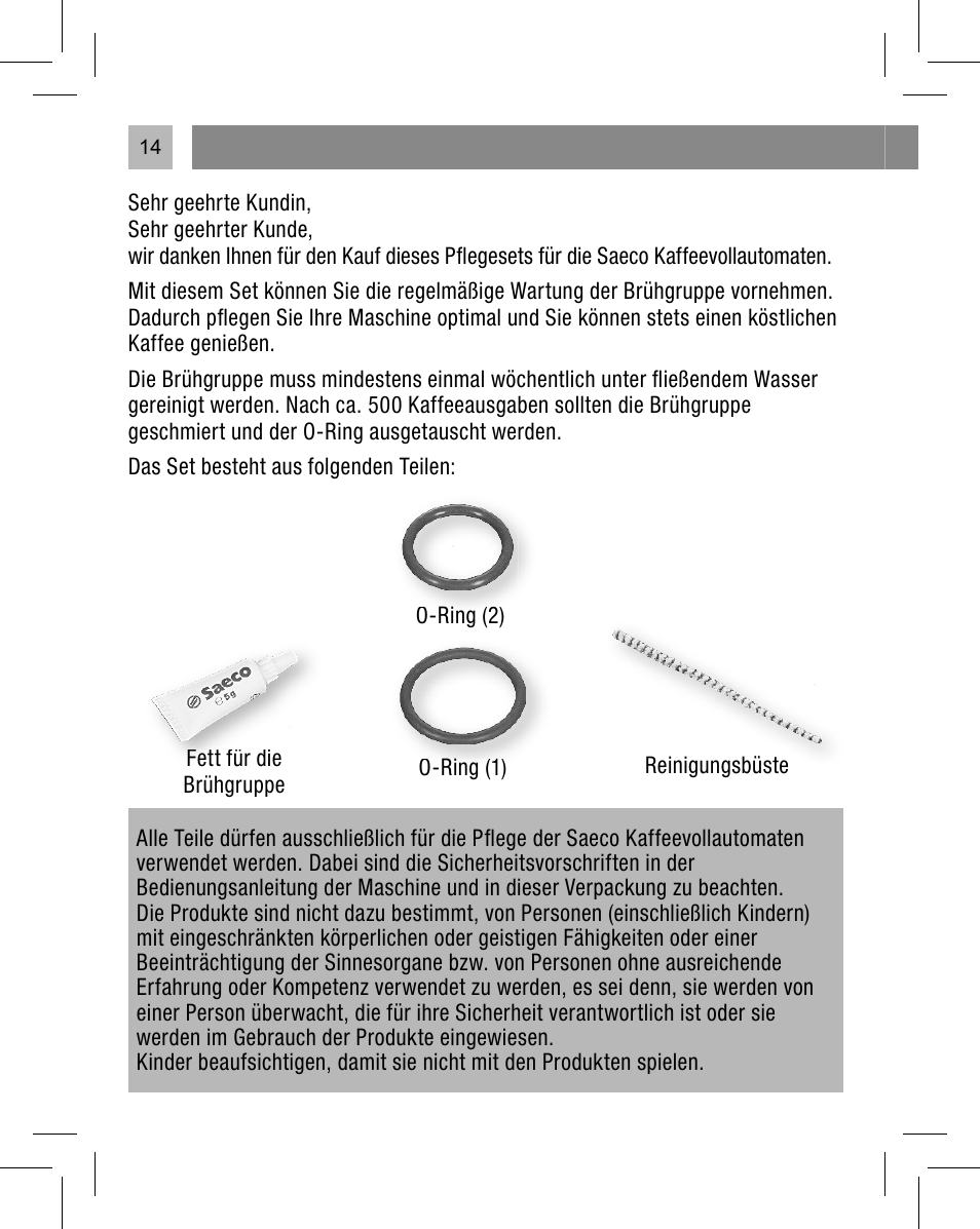 Philips Saeco Kit service User Manual | Page 15 / 52