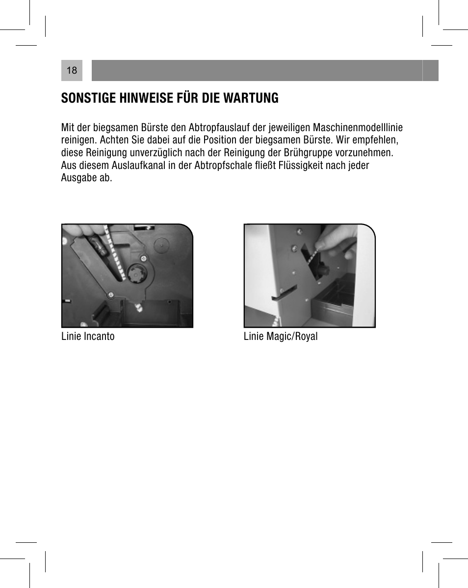 Sonstige hinweise für die wartung | Philips Saeco Kit service User Manual | Page 19 / 52
