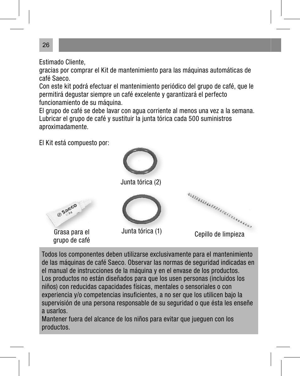 Philips Saeco Kit service User Manual | Page 27 / 52