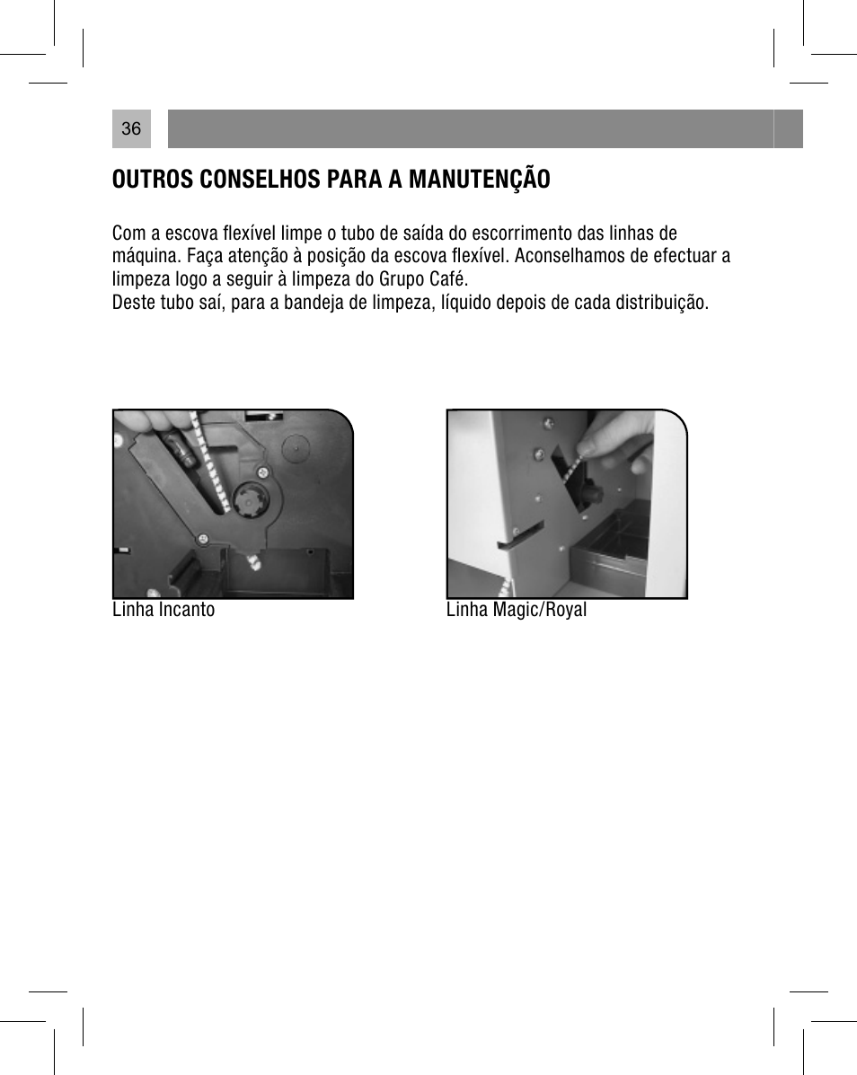 Outros conselhos para a manutenção | Philips Saeco Kit service User Manual | Page 37 / 52