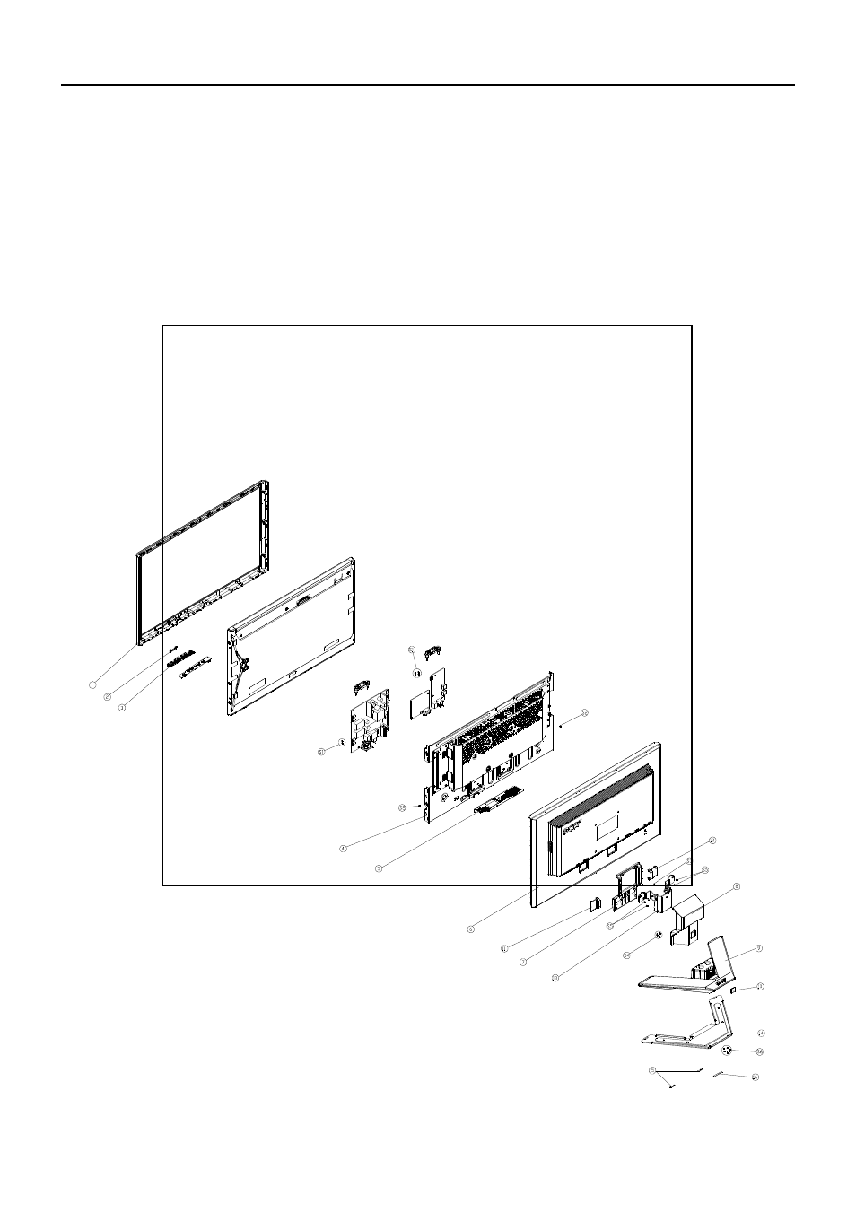 Fru (field replaceable unit) list, Chapter 6 | Acer X233HZ User Manual | Page 38 / 51