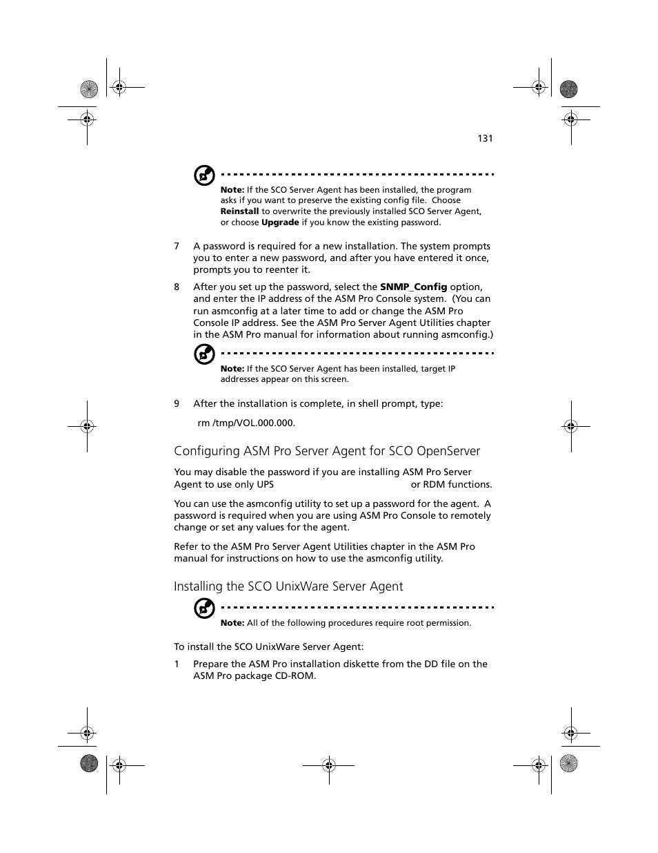 Installing the sco unixware server agent | Acer Altos G610 User Manual | Page 141 / 156