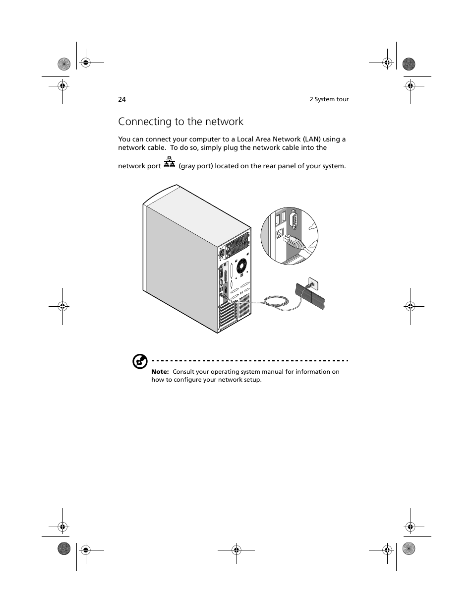 Connecting to the network | Acer Altos G610 User Manual | Page 34 / 156