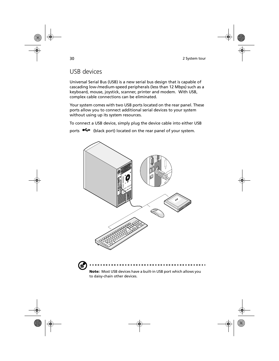 Usb devices | Acer Altos G610 User Manual | Page 40 / 156