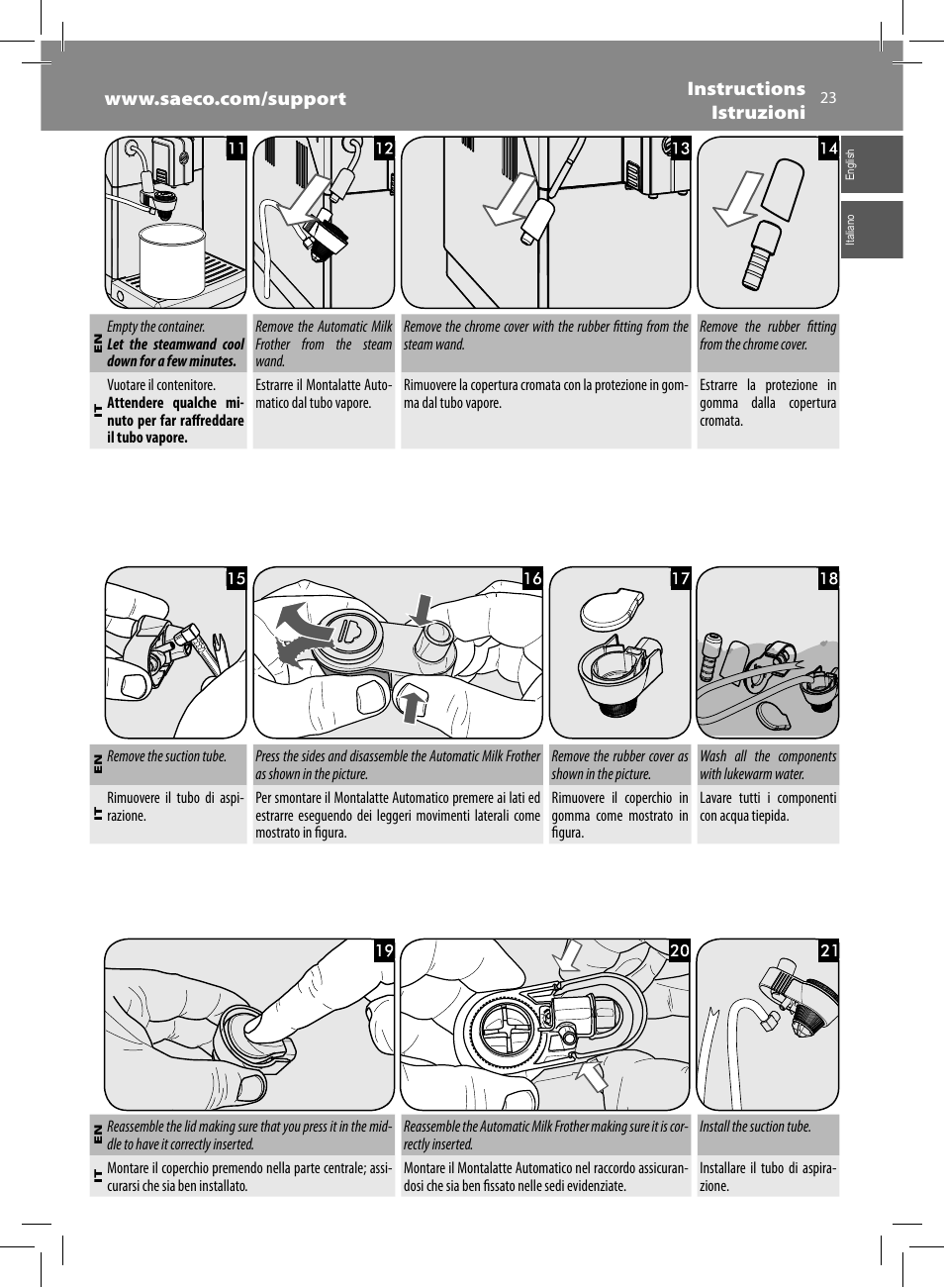 Philips Saeco Minuto Machine espresso Super Automatique User Manual | Page 23 / 72