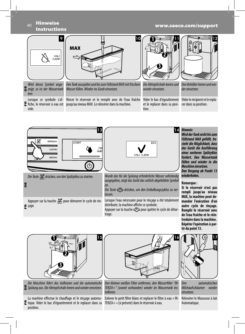 Philips Saeco Minuto Machine espresso Super Automatique User Manual | Page 40 / 72
