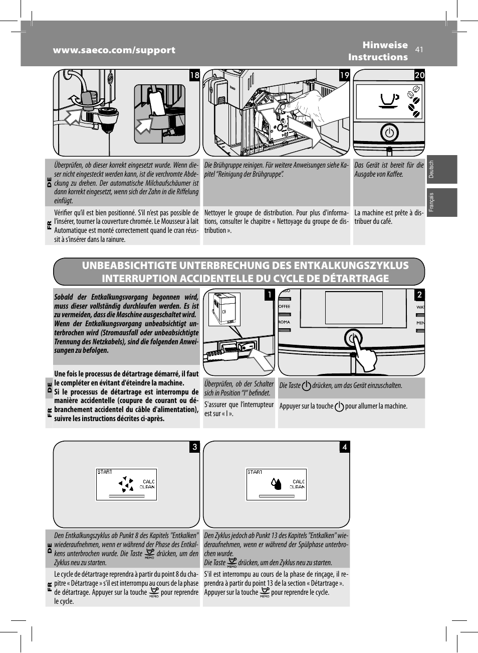 Philips Saeco Minuto Machine espresso Super Automatique User Manual | Page 41 / 72