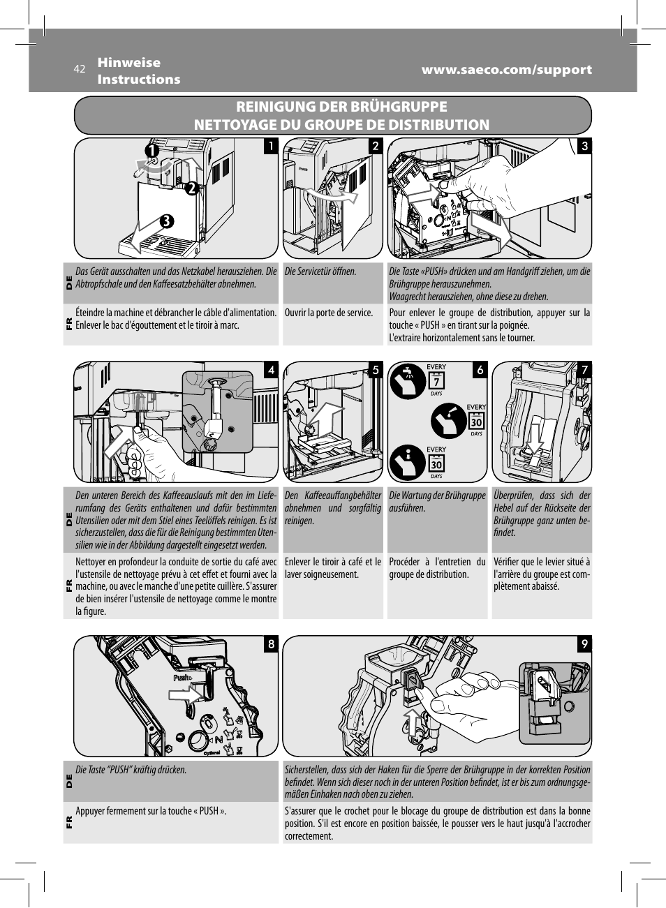Philips Saeco Minuto Machine espresso Super Automatique User Manual | Page 42 / 72