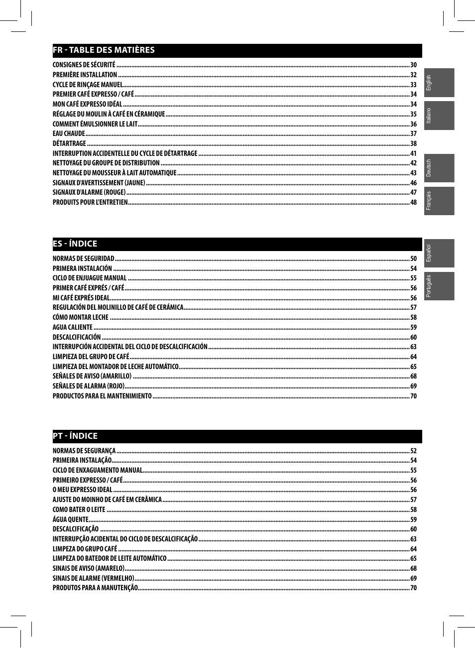 Philips Saeco Minuto Machine espresso Super Automatique User Manual | Page 5 / 72
