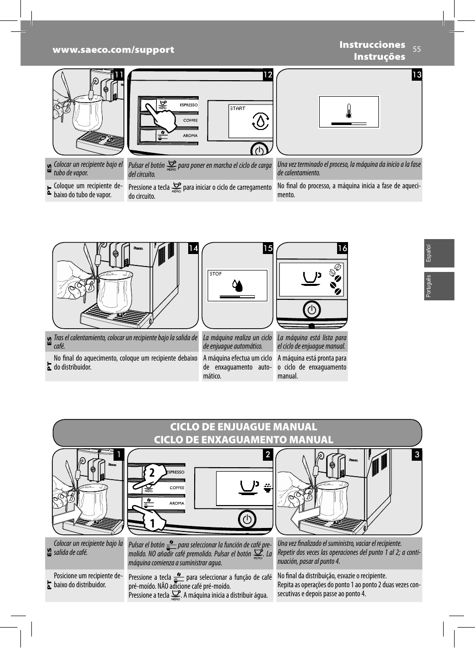 Philips Saeco Minuto Machine espresso Super Automatique User Manual | Page 55 / 72