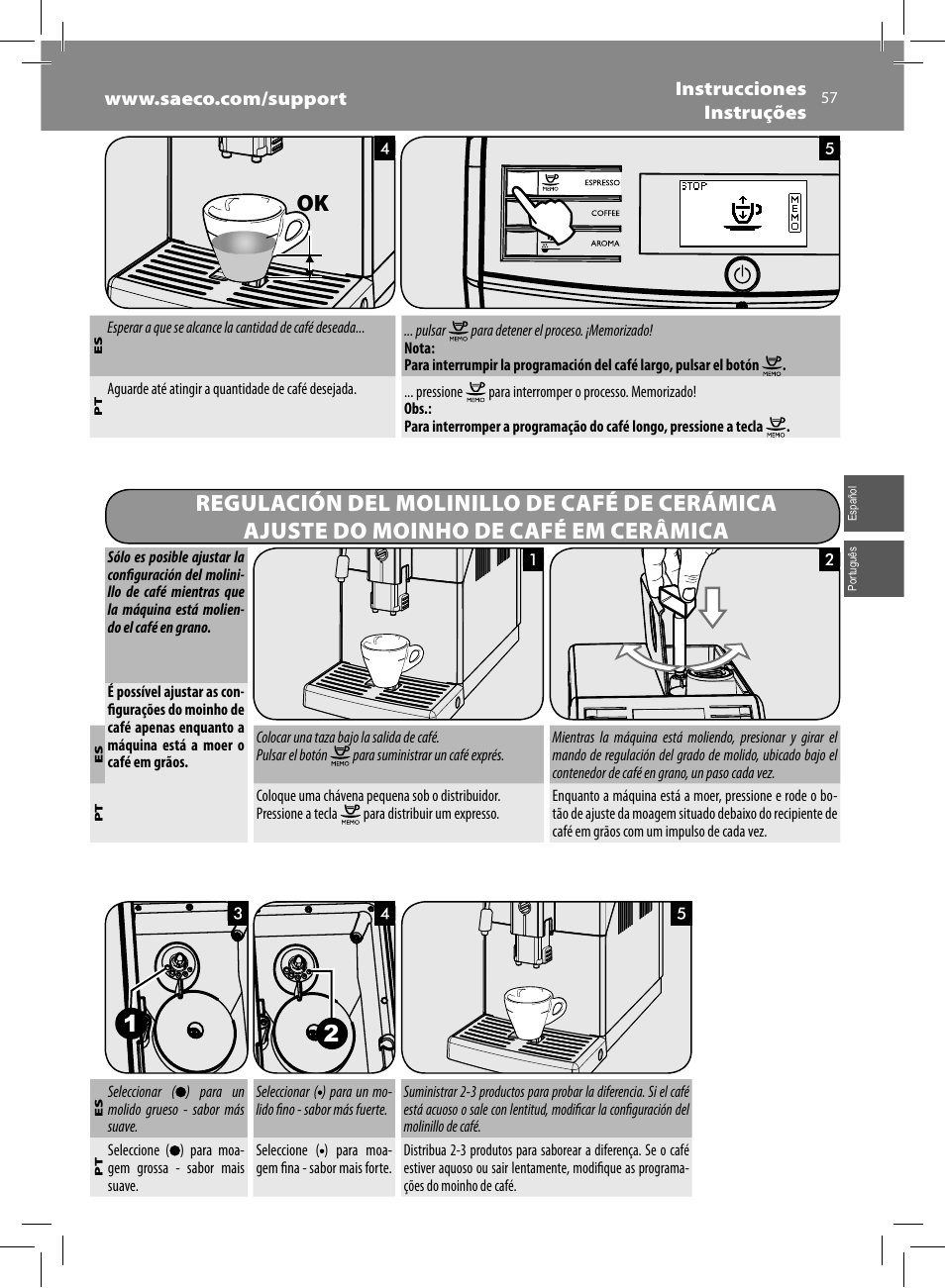Philips Saeco Minuto Machine espresso Super Automatique User Manual | Page 57 / 72