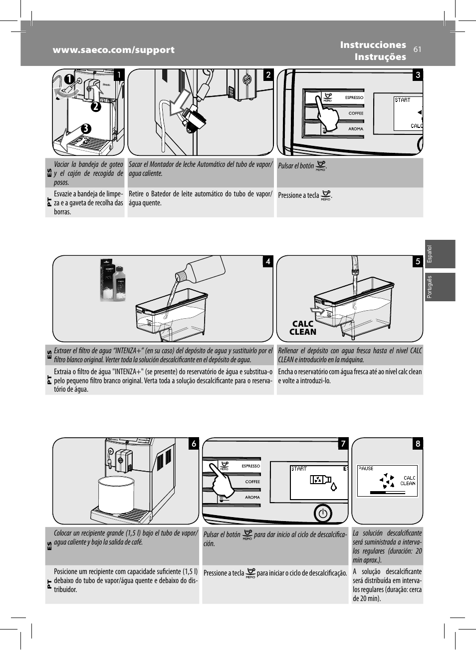 Philips Saeco Minuto Machine espresso Super Automatique User Manual | Page 61 / 72