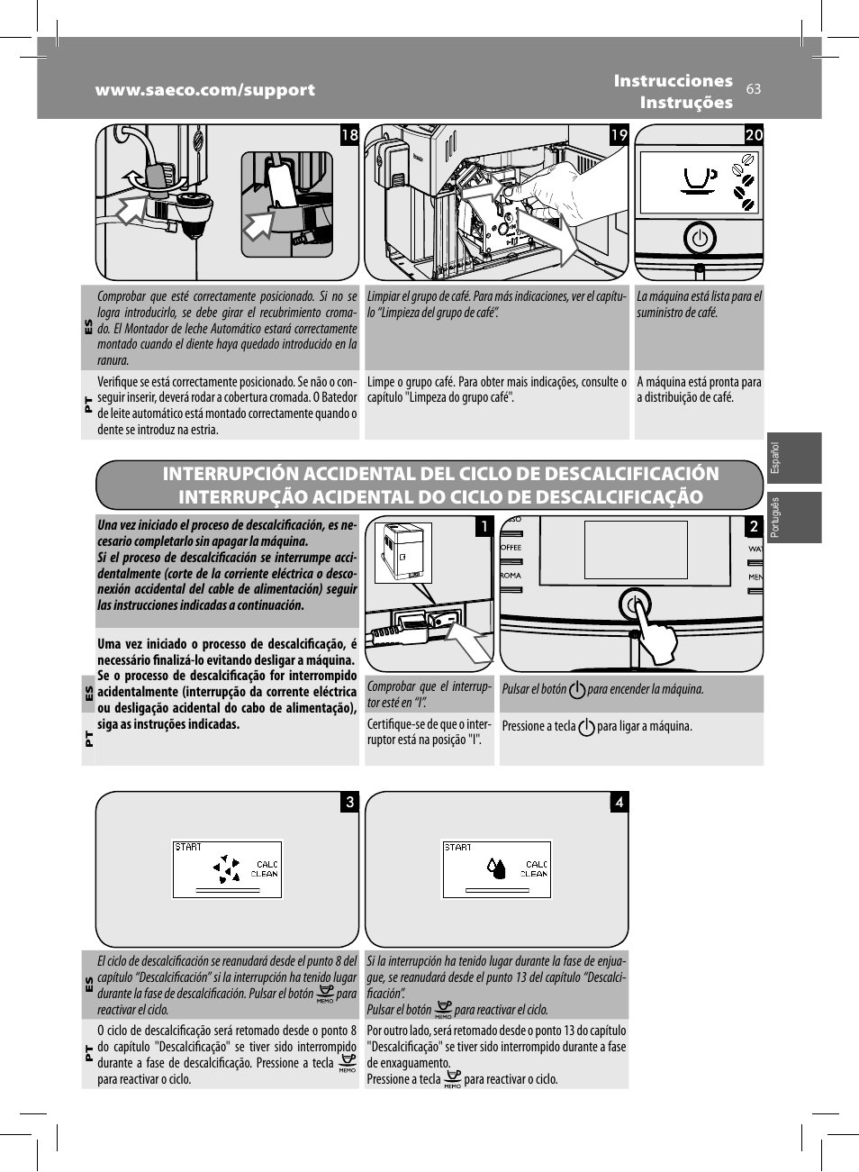 Philips Saeco Minuto Machine espresso Super Automatique User Manual | Page 63 / 72