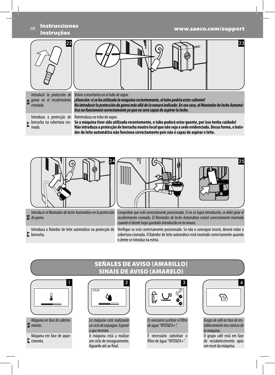 Philips Saeco Minuto Machine espresso Super Automatique User Manual | Page 68 / 72