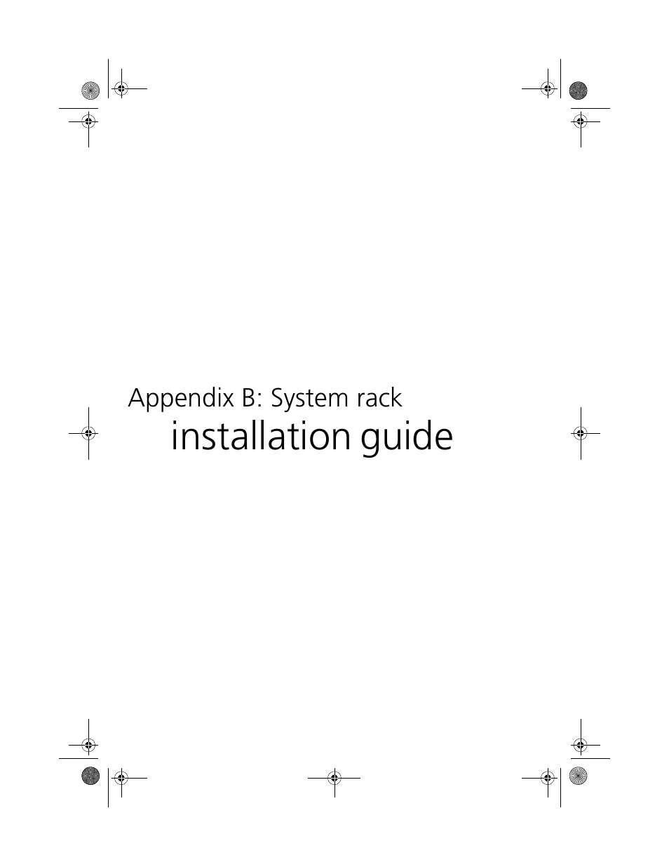 Appendix b: system rack installation guide, Installation, Guide | Acer Altos R500 User Manual | Page 127 / 142