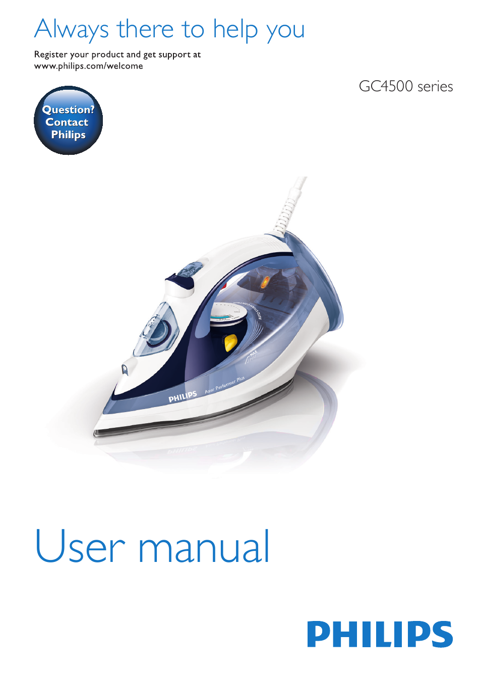 Philips Azur Performer Plus Fer vapeur User Manual | 37 pages
