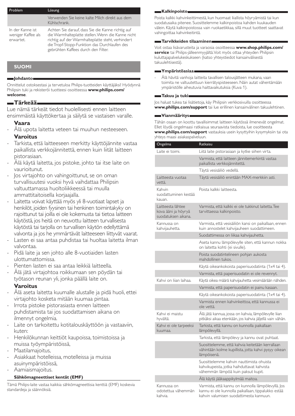 Philips Daily Collection Cafetière User Manual | Page 5 / 11