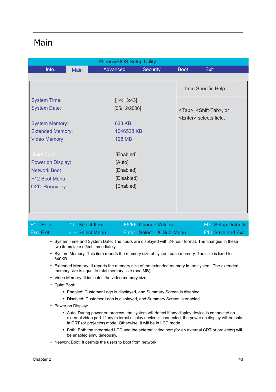 Main, Disassembly procedure, Removing the battery pack | Acer 5210 User Manual | Page 52 / 113