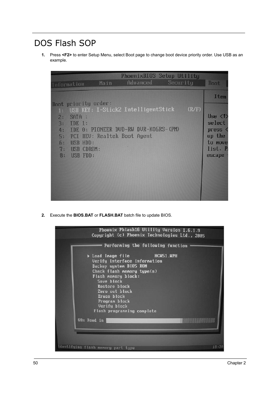 Dos flash sop | Acer 5210 User Manual | Page 59 / 113