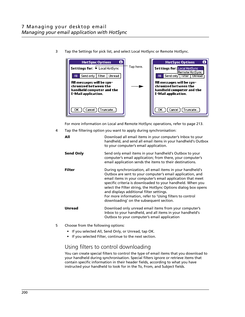 Using filters to control downloading | Acer s60 User Manual | Page 212 / 296