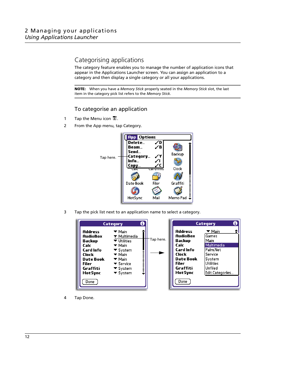 Categorising applications | Acer s60 User Manual | Page 24 / 296