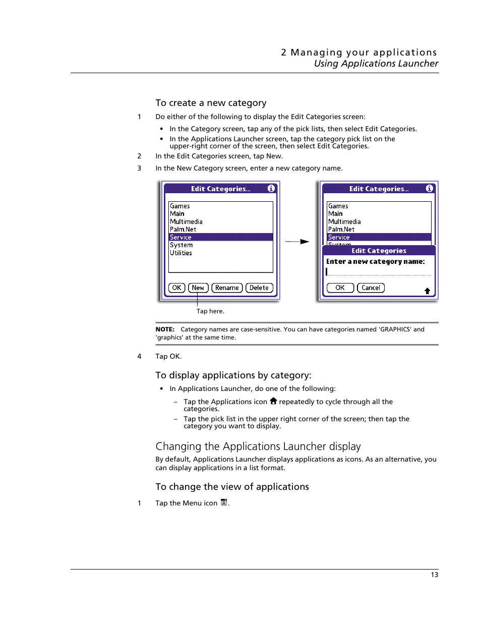 Changing the applications launcher display | Acer s60 User Manual | Page 25 / 296